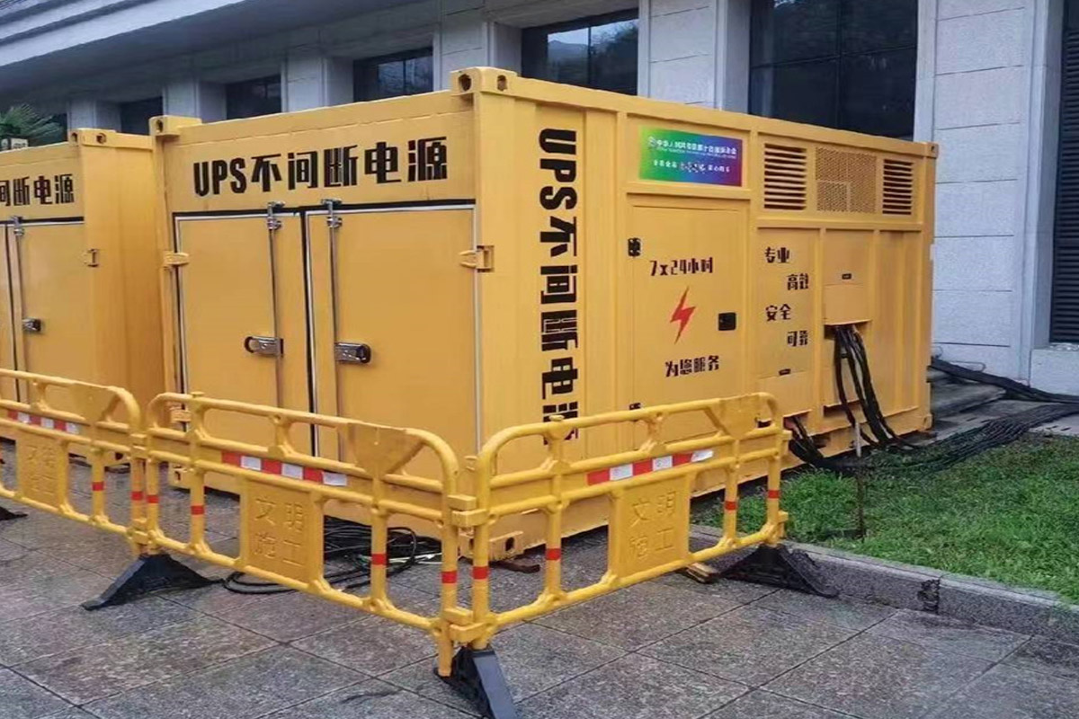 资溪发电机租赁施工现场