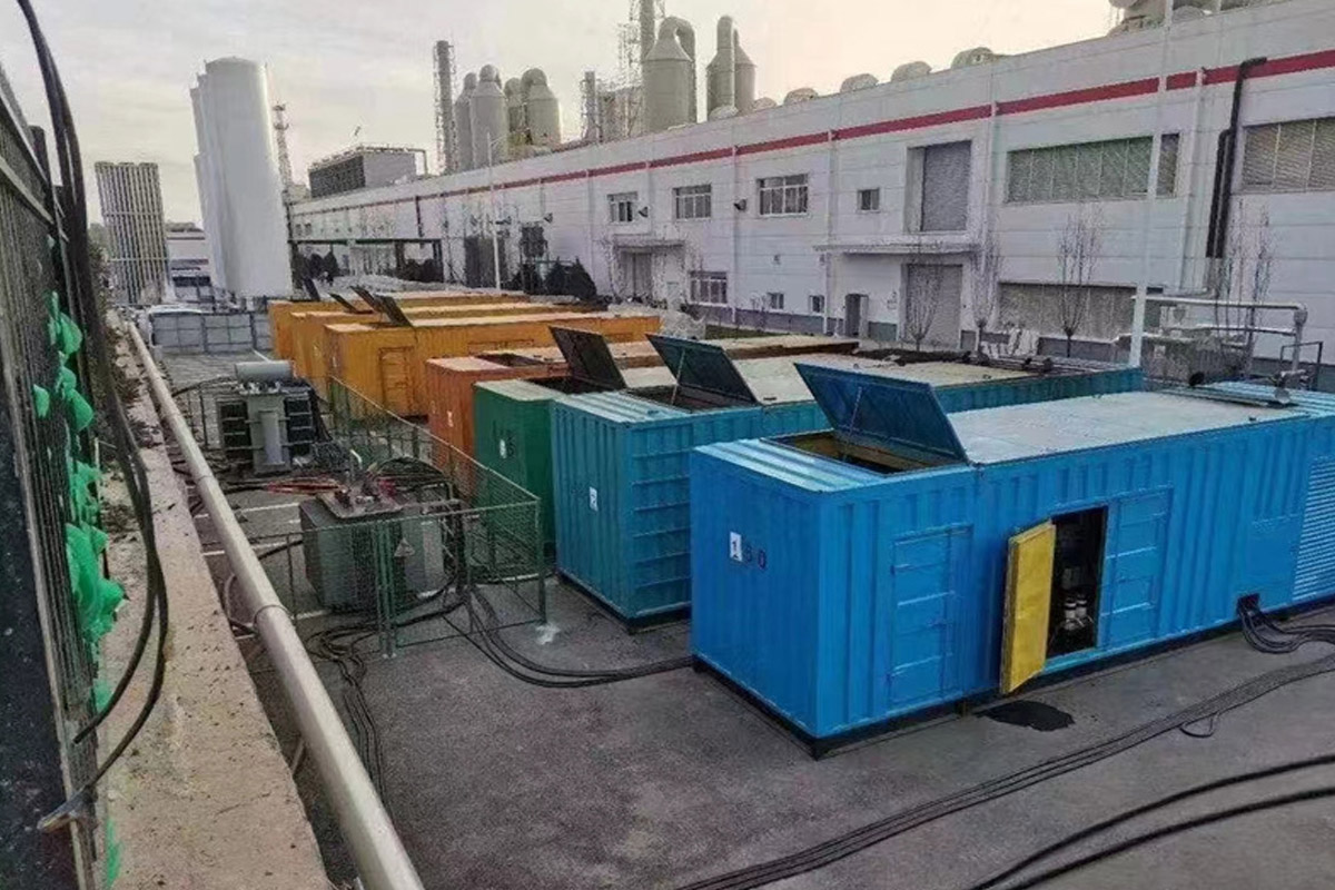 资溪发电机租赁施工现场